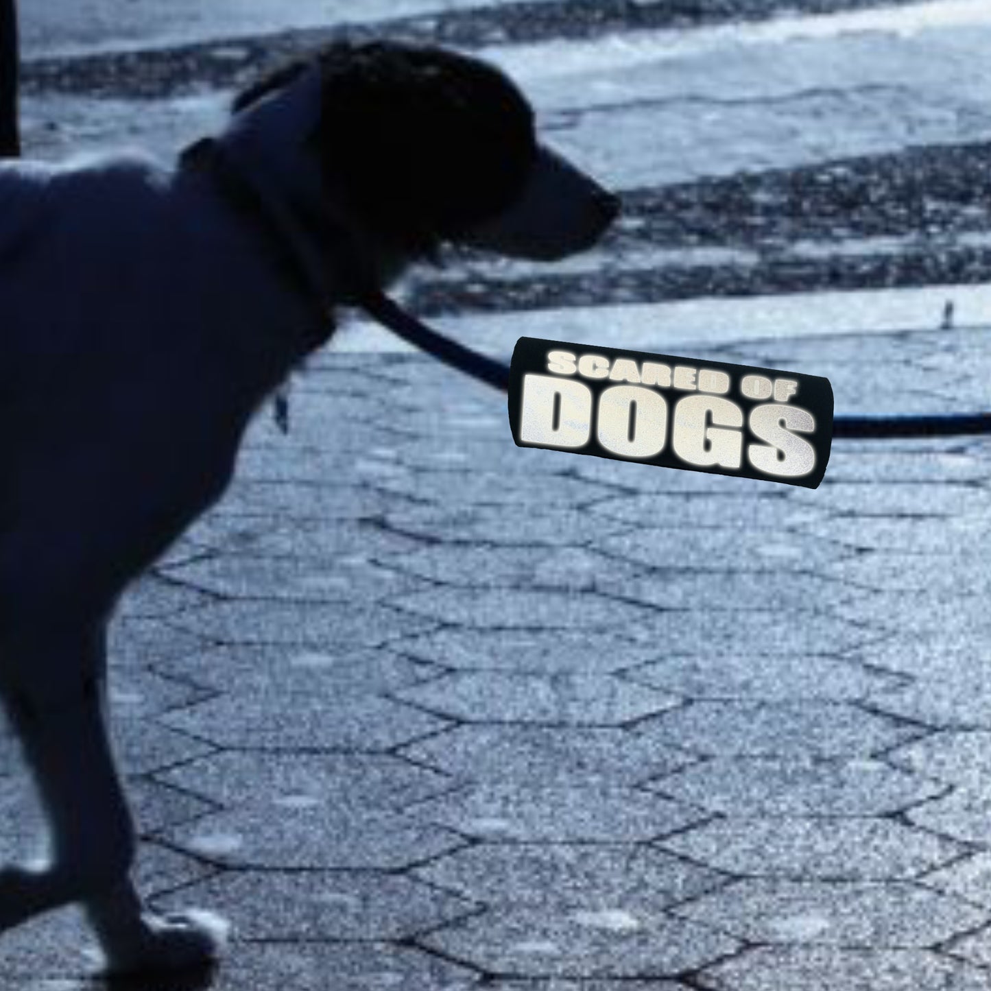 HI-VIS SCARED of DOGS Grip